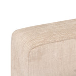 Modern Custom Made Sofa With Linen and Silk Upholstery