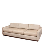 Modern Custom Made Sofa With Linen and Silk Upholstery