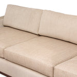 Modern Custom Made Sofa With Linen and Silk Upholstery