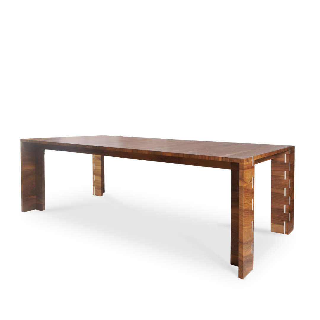 Modern Rosewood Dining Table with Inlay
