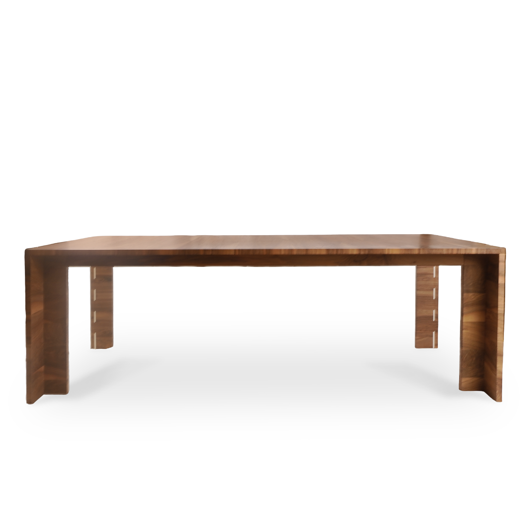 Modern Rosewood Dining Table with Inlay