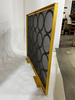 Niermann Weeks Monterey Fireplace Screen with Distressed Gold Leaf