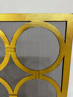 Niermann Weeks Monterey Fireplace Screen with Distressed Gold Leaf