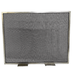 Niermann Weeks Clary Fireplace Screen with Silver Leaf Finish