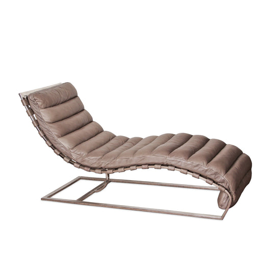 Oviedo Leather Chaise by Restoration Hardware