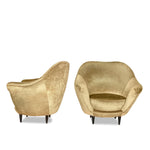 Pair of Federico Munari Italian Lounge Chairs C1950s