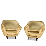 Pair of Federico Munari Italian Lounge Chairs C1950s