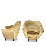 Pair of Federico Munari Italian Lounge Chairs C1950s