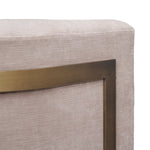 Pair of Mid-Century Modern Pair of Bucket Brass Banded Occasional Chairs by Milo Baughman