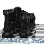 Raku Ceramic Chess Set with Board