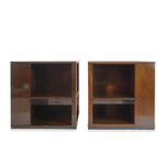 Rare Edward Wormley for Dunbar End Tables with Liquor Cabinets