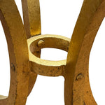 Gilt Round Iron Table By Roger Thibler