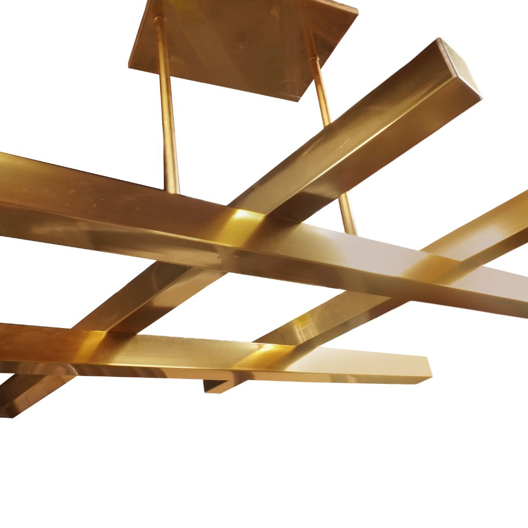 Modulightor CH07 - Quadron Chandelier by PAUL RUDOLPH