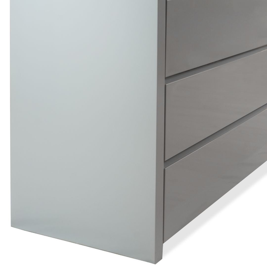 Mobital Blanche High Gloss Stone Double Dresser