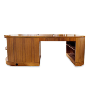 Modern Oval Desk with Storage