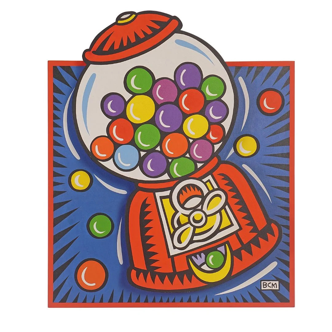 Burton Morris Juke Box Pop & Gumball Pop Artwork, 1999, Pair Of