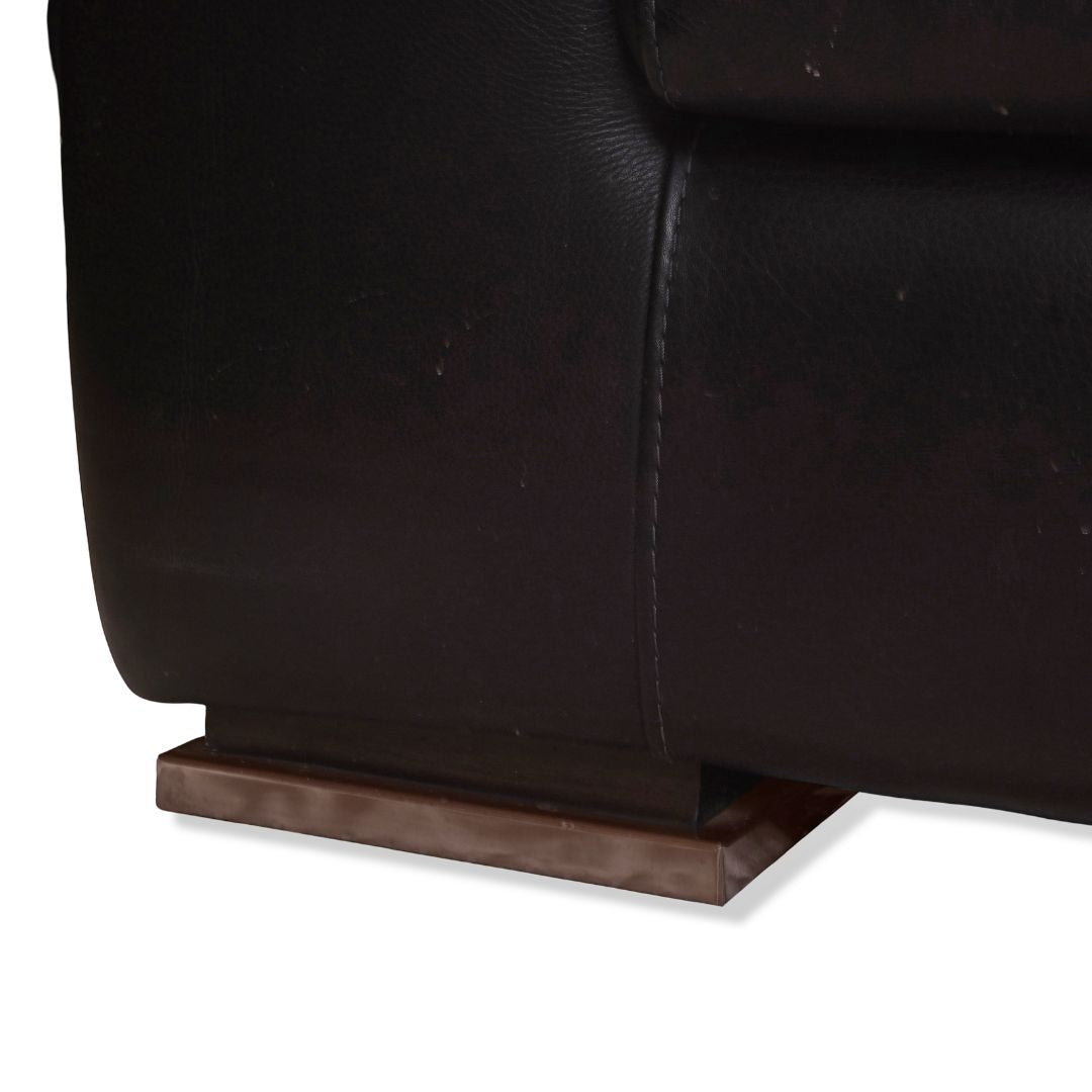 Maurice Villency Modern Leather Sectional Sofa