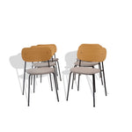 Audo Copenhagen Co Dining Stackable Chair Upholstered Seat  (formerly Menu), Set of 6