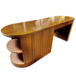 Modern Oval Desk with Storage