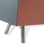 Vitra Kast Cabinet Sideboard in Pink and Dark Green by Maarten van Severen