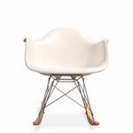 Eames Molded Plastic Armchair, Rocker Base from Herman Miller, Pair of