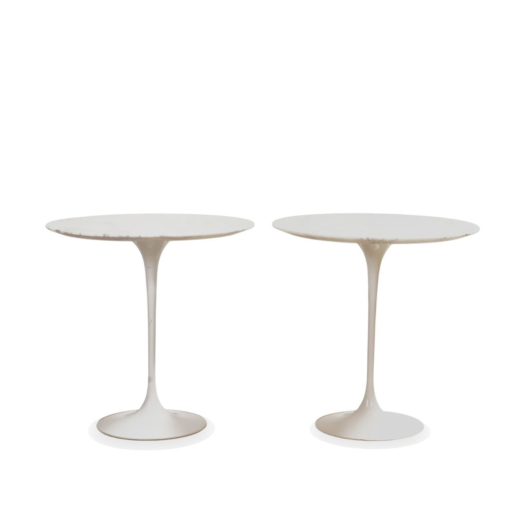 Knoll Saarinen Round Side Table by Eero Saarinen, Pair of