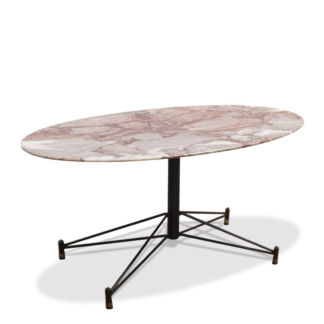 Vintage Italian Osvaldo Borsani Style Mid Century Marble Coffee Table, C1960s