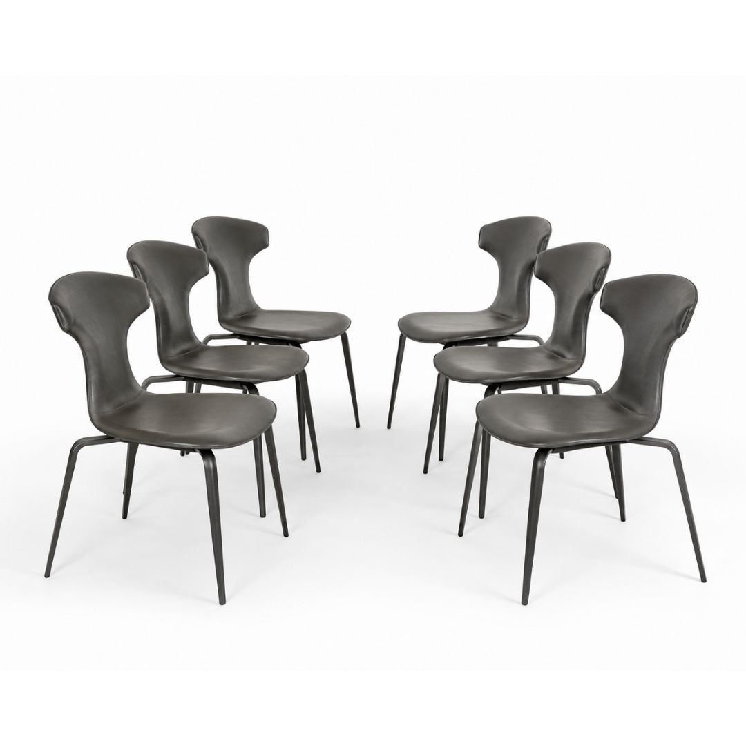 Poltrona Frau Dining Chairs, Set of 6