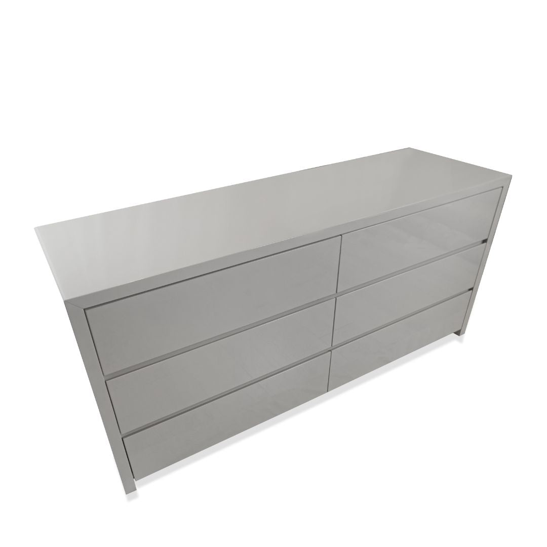Mobital Blanche High Gloss Stone Double Dresser