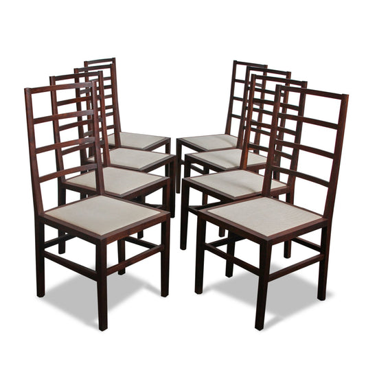 Set of 8 BDDW Ladder Dining Chairs