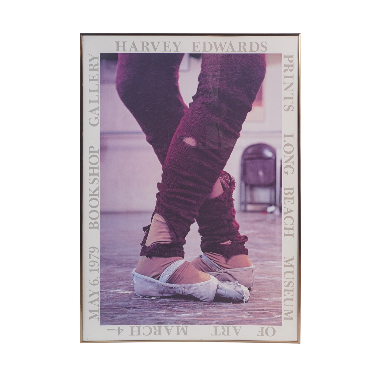 Vintage Harvey Edwards Leg Warmers Dance Ballet Photograph Poster