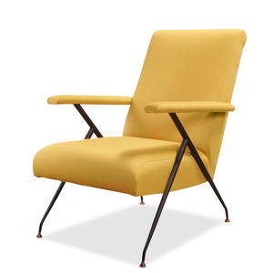 Vintage Mid Century Italian Gio Ponti Style Armchair