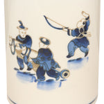 Vintage Asian Indigo Wishing Well Vase