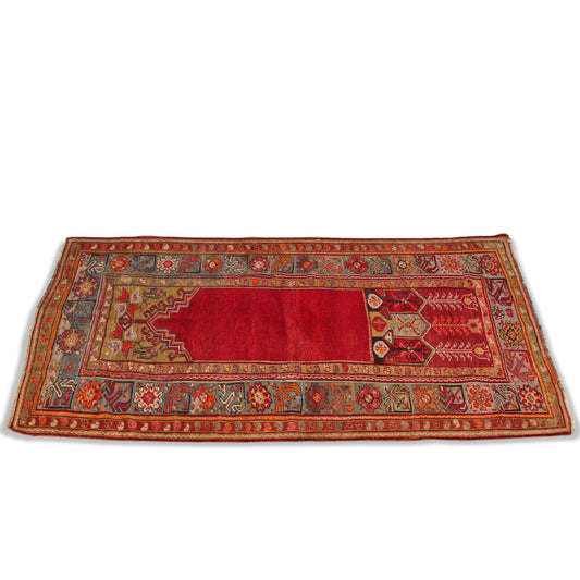 Vintage Bijar Handwoven Tribal Carpet w/ Vegetable Dye (3 ft 10 in x 6 ft 8 in)