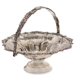 Antique Cake Silver Plated Cake Basket Marked 1644