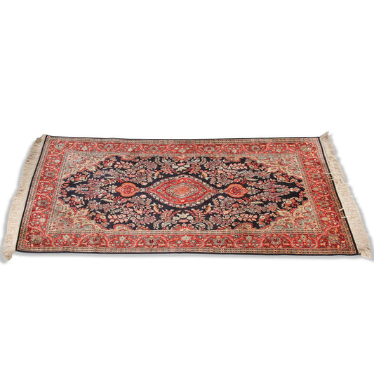 Vintage Fine Persian Kashan Carpet (3 ft 1 in  x 5 ft)
