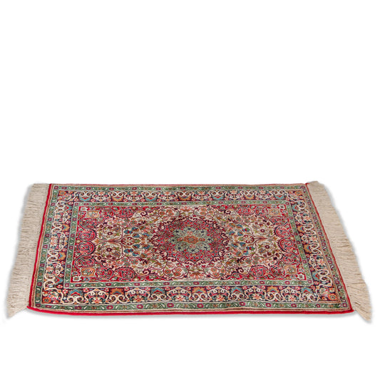 Vintage Handknotted Kashan Carpet (2 ft 1 in x 3 ft 1 in)