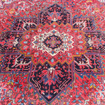 Vintage Persian Heriz in Geometric Pattern (8 ft 1 in x 11 ft 3in)