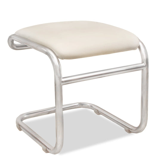 Vintage Thonet Bent Chrome Stool designed by Anton Lorenz Bauhaus