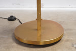 Vintage Italian Brass Floor Lamps with Opaline Ball, Pair of