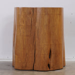 Modern Smooth Teak Tree Trunk Side Table