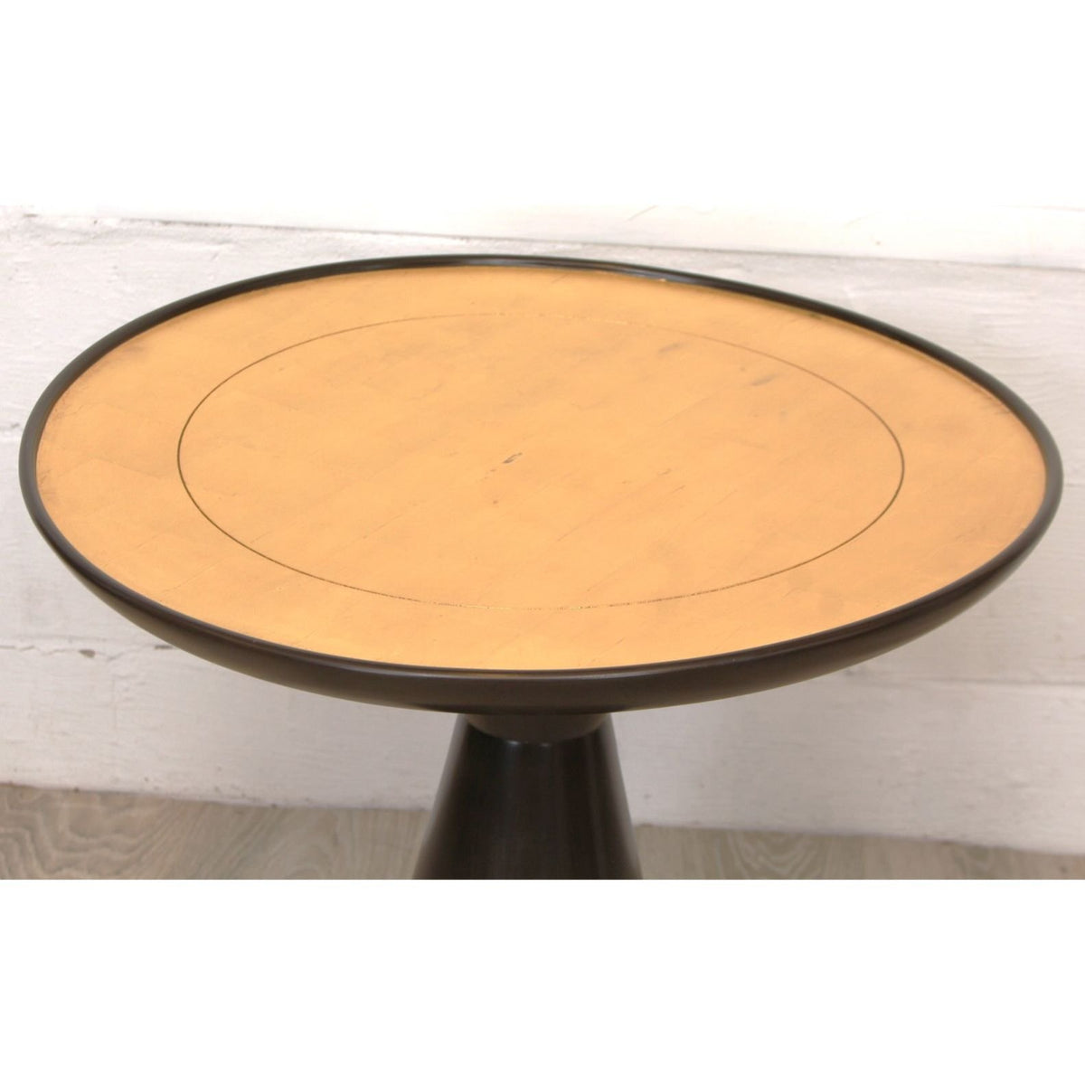 Kravet Sculptural Side Table or Pedestal with Gilded Top