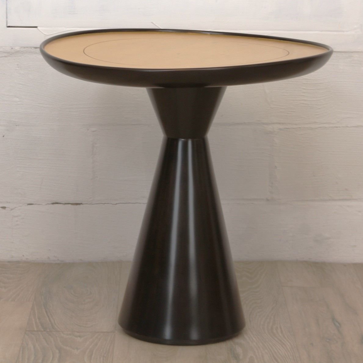 Kravet Sculptural Side Table or Pedestal with Gilded Top
