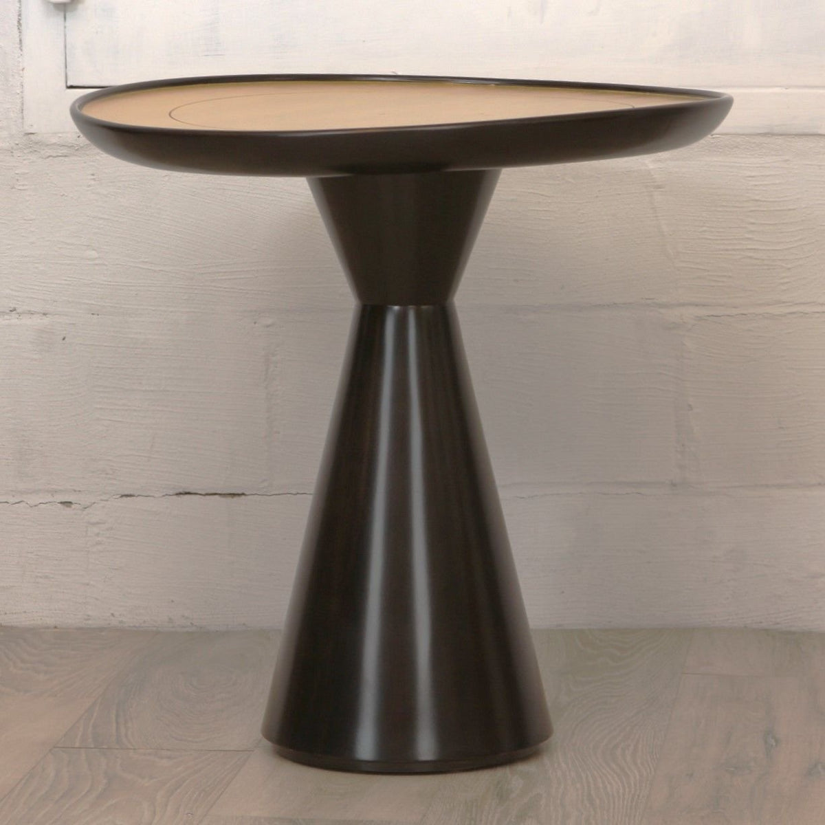 Kravet Sculptural Side Table or Pedestal with Gilded Top