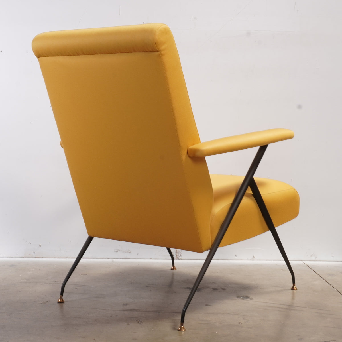Vintage Mid Century Italian Gio Ponti Style Armchair
