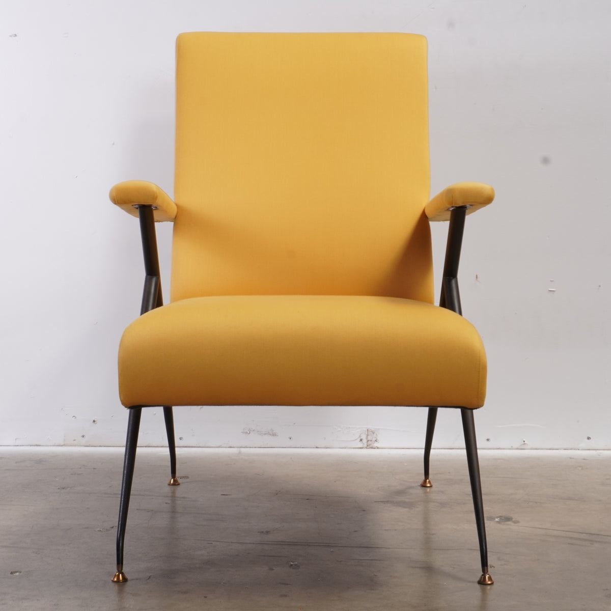 Vintage Mid Century Italian Gio Ponti Style Armchair